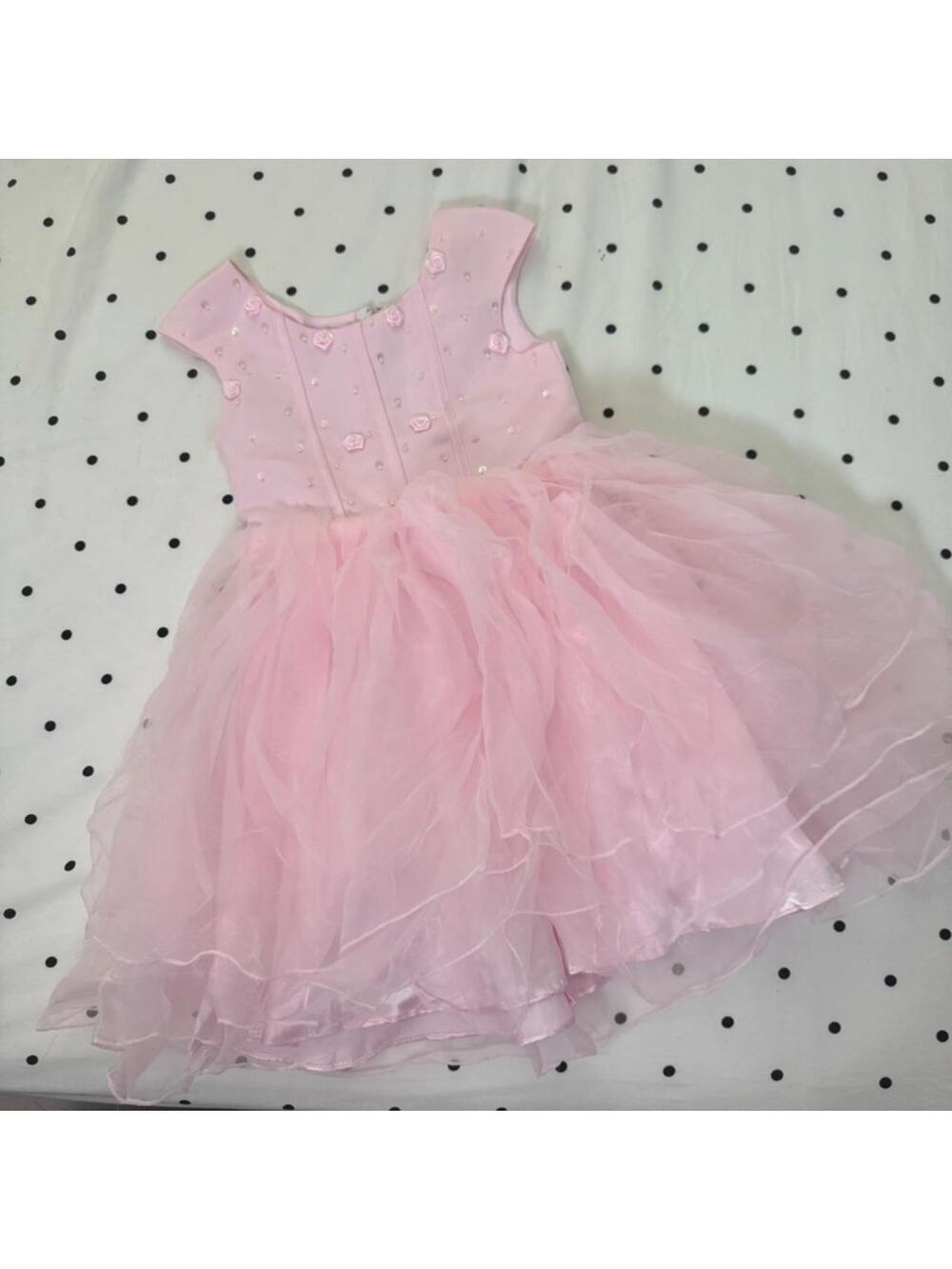 Pink princess dress with flower
